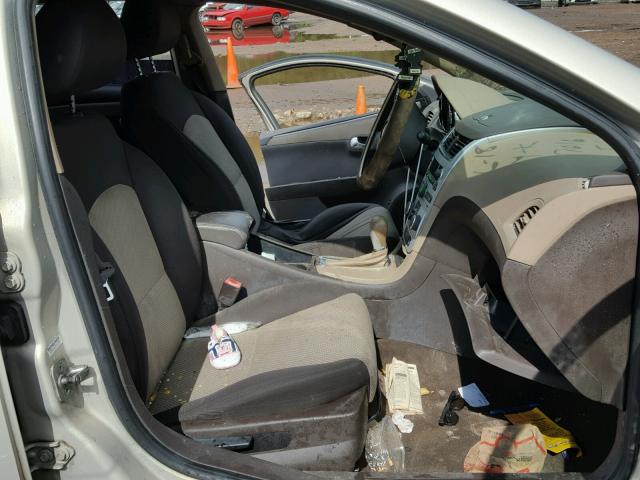 1G1ZB5EB2AF147016 - 2010 CHEVROLET MALIBU LS GOLD photo 5