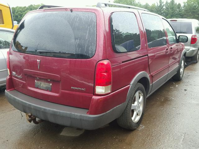 1GMDV03L15D162045 - 2005 PONTIAC MONTANA SV RED photo 4