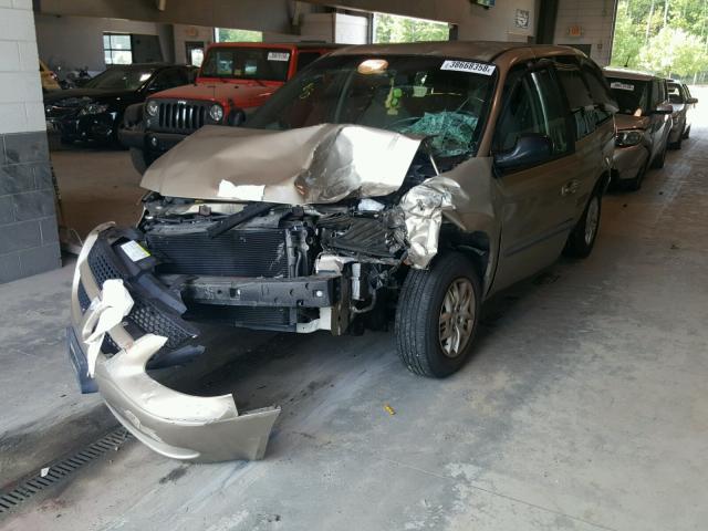 1B4GP45392B733835 - 2002 DODGE CARAVAN SP TAN photo 2