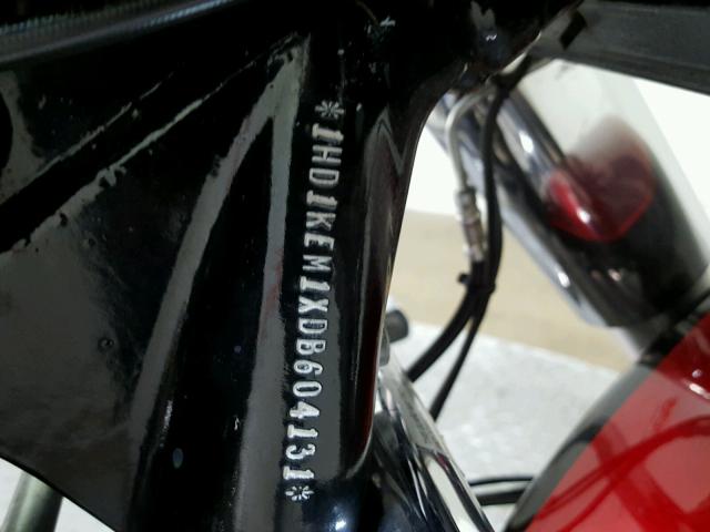 1HD1KEM1XDB604131 - 2013 HARLEY-DAVIDSON FLHTK ELEC წითელი ფოტო 19