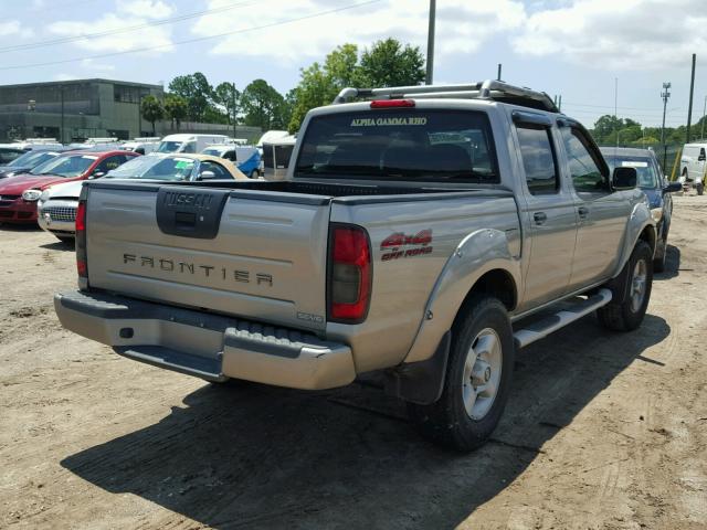 1N6ED27Y11C318868 - 2001 NISSAN FRONTIER C GOLD photo 4