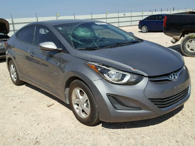 5NPDH4AE5EH476508 - 2014 HYUNDAI ELANTRA GRAY photo 1