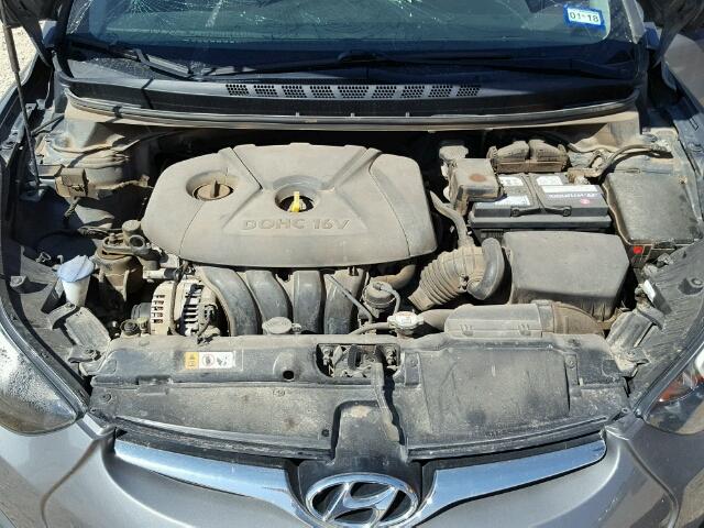 5NPDH4AE5EH476508 - 2014 HYUNDAI ELANTRA GRAY photo 7