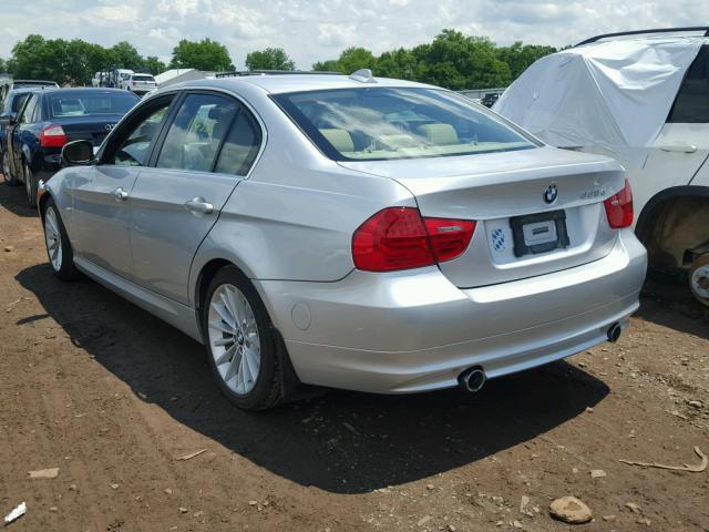 WBAPN7C58BA948429 - 2011 BMW 335 D SILVER photo 3