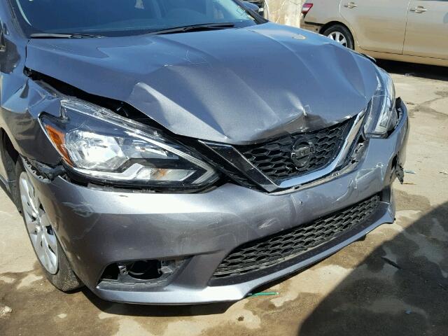 3N1AB7AP4GL652641 - 2016 NISSAN SENTRA S SILVER photo 9