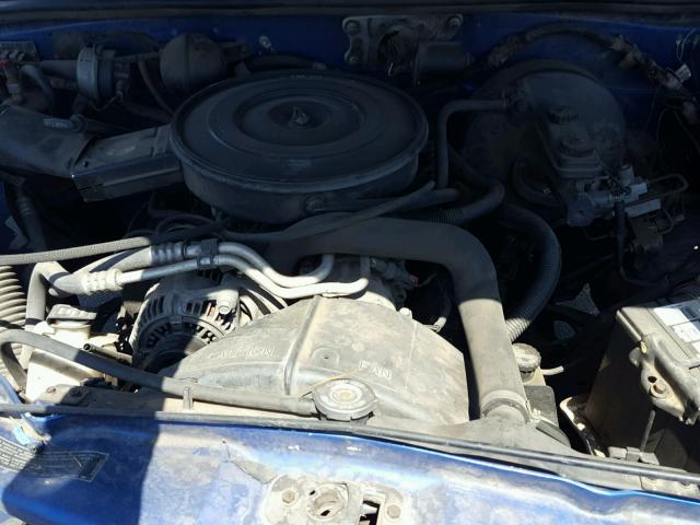 1B7GL23X8TS572713 - 1996 DODGE DAKOTA BLUE photo 7