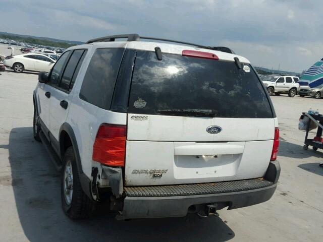 1FMZU63K83ZB20152 - 2003 FORD EXPLORER X WHITE photo 3