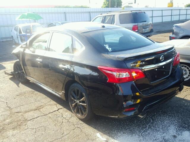 3N1AB7AP6HY293457 - 2017 NISSAN SENTRA S BLACK photo 3