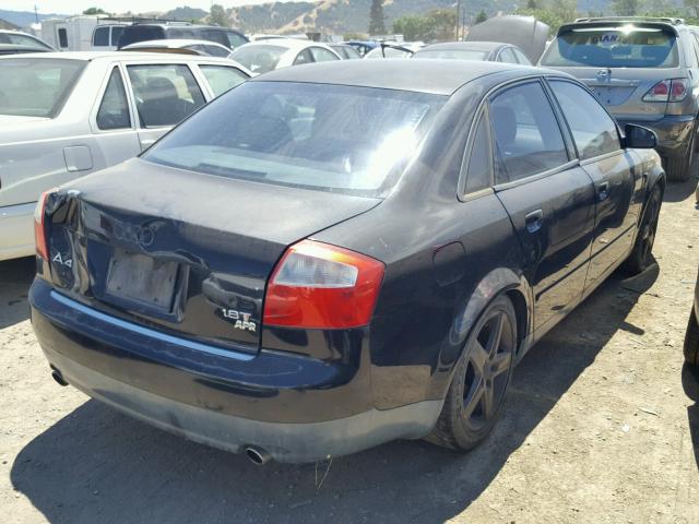 WAUJC68E62A184126 - 2002 AUDI A4 1.8T BLACK photo 4