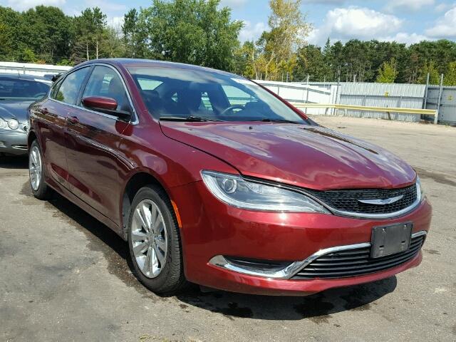 1C3CCCAB2FN639681 - 2015 CHRYSLER 200 RED photo 1