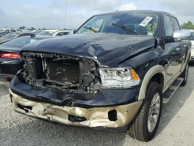 1C6RR6PT5FS623392 - 2015 RAM 1500 LONGH BLACK photo 2