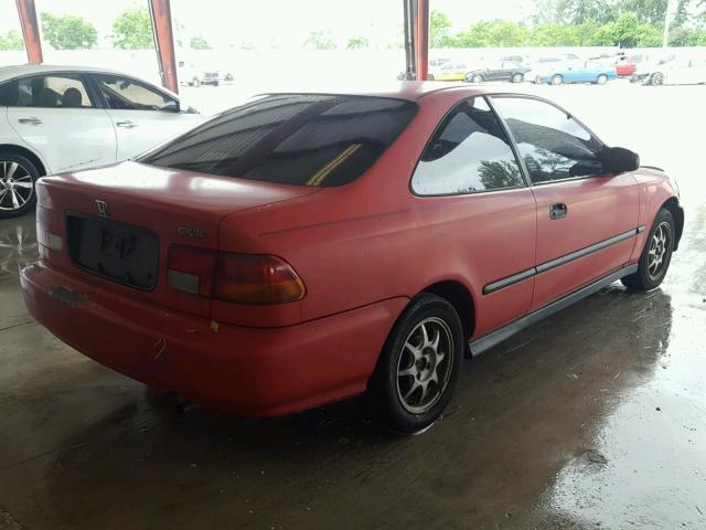 1HGEJ7221VL096531 - 1997 HONDA CIVIC HX RED photo 4