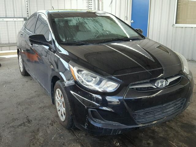 KMHCT4AE2CU204877 - 2012 HYUNDAI ACCENT GLS BLACK photo 1