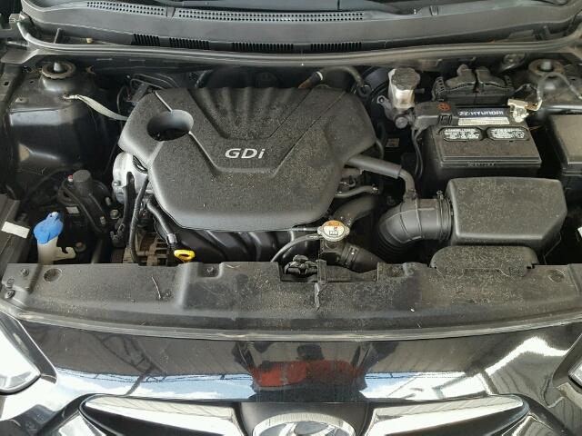 KMHCT4AE2CU204877 - 2012 HYUNDAI ACCENT GLS BLACK photo 7