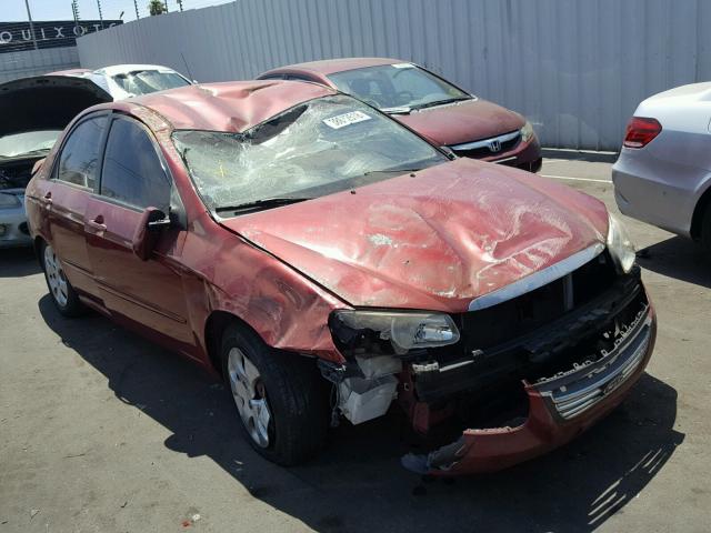 KNAFE122985577704 - 2008 KIA SPECTRA EX RED photo 1