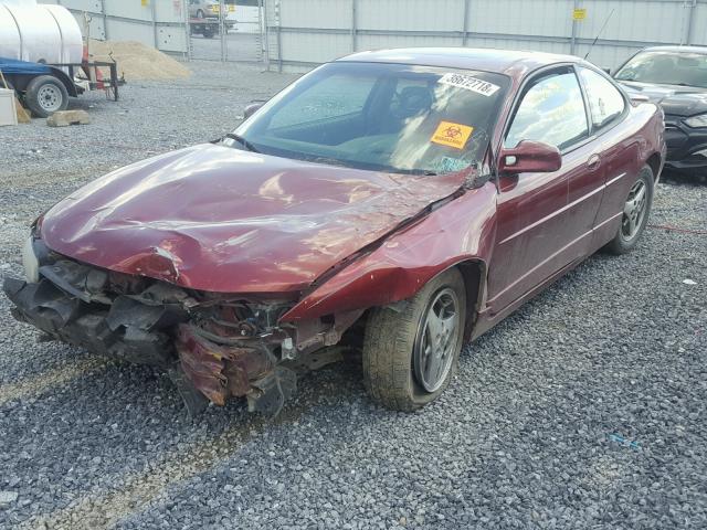 1G2WR12132F261381 - 2002 PONTIAC GRAND PRIX MAROON photo 2