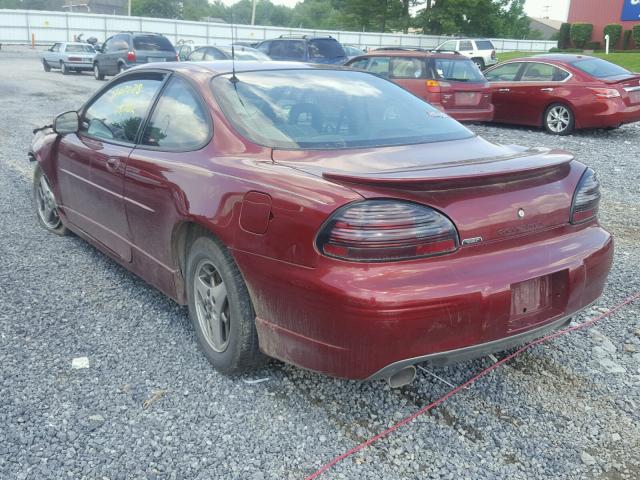 1G2WR12132F261381 - 2002 PONTIAC GRAND PRIX MAROON photo 3