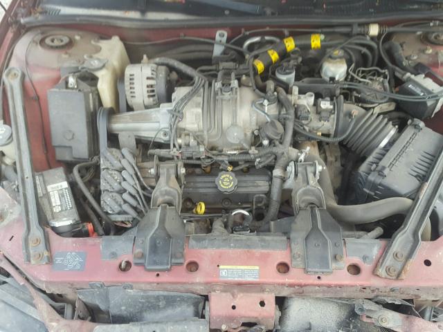 1G2WR12132F261381 - 2002 PONTIAC GRAND PRIX MAROON photo 7