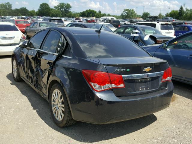 1G1PJ5SB2E7153798 - 2014 CHEVROLET CRUZE ECO BLACK photo 3