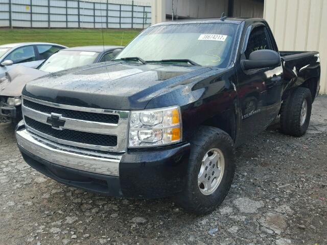 1GCEC14XX8Z139103 - 2008 CHEVROLET SILVERADO BLACK photo 2