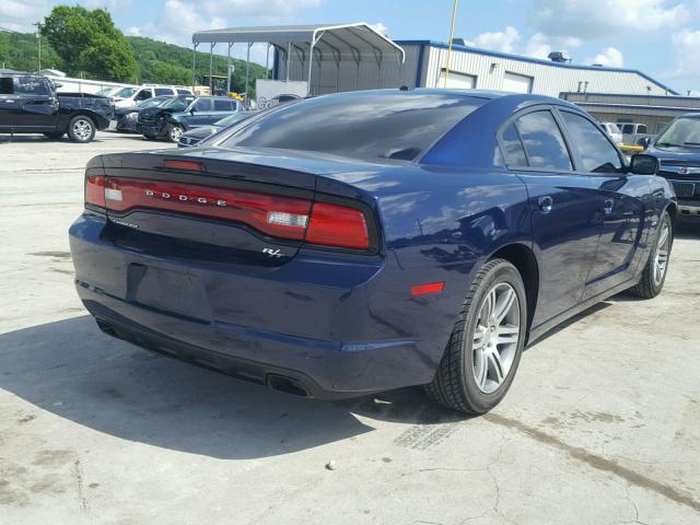 2C3CDXCT4EH159286 - 2014 DODGE CHARGER R/ BLUE photo 4