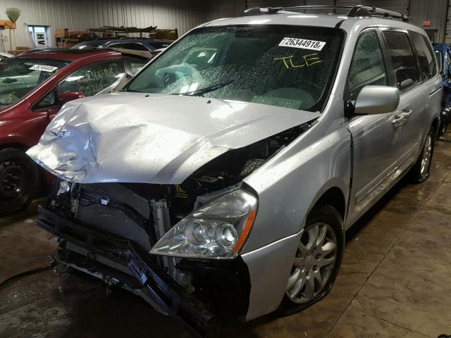 KNDMB233276182966 - 2007 KIA SEDONA EX SILVER photo 2