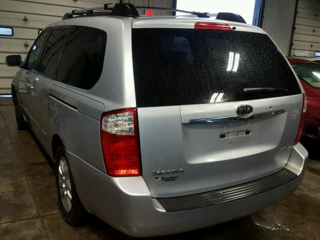 KNDMB233276182966 - 2007 KIA SEDONA EX SILVER photo 3