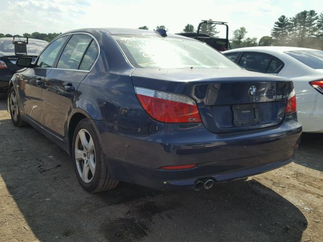 WBANV93578CZ62774 - 2008 BMW 535 XI BLUE photo 3