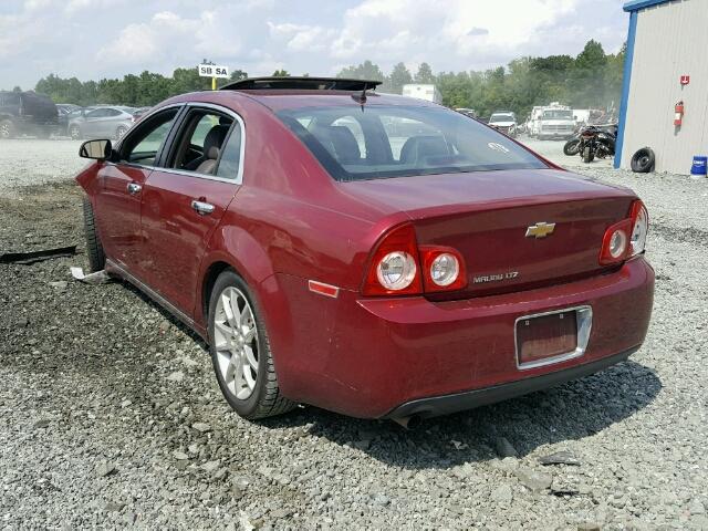 1G1ZE5E17BF207369 - 2011 CHEVROLET MALIBU LTZ Бордовый фото 3
