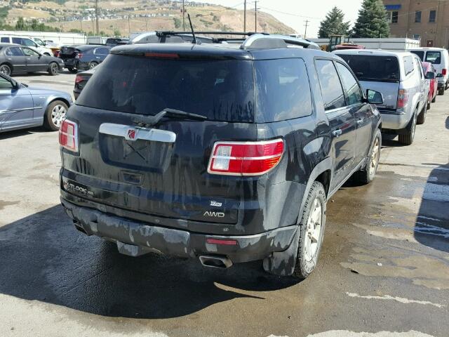 5GZEV23768J110602 - 2008 SATURN OUTLOOK XR შავი ფოტო 4