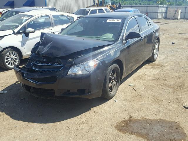 1G1ZG57B99F114895 - 2009 CHEVROLET MALIBU LS BLACK photo 2