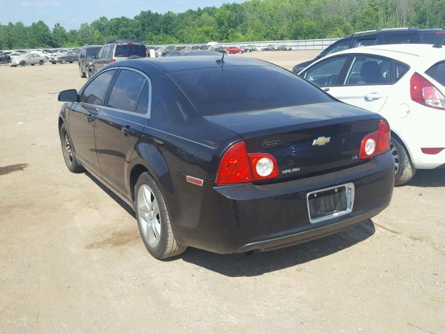 1G1ZG57B99F114895 - 2009 CHEVROLET MALIBU LS BLACK photo 3
