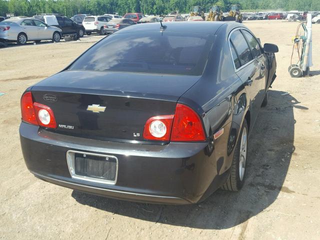 1G1ZG57B99F114895 - 2009 CHEVROLET MALIBU LS BLACK photo 4