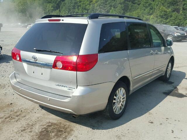 5TDBK22C39S026365 - 2009 TOYOTA SIENNA XLE GRAY photo 4