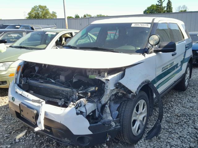 1FM5K8ARXFGC66648 - 2015 FORD EXPLORER P WHITE photo 2