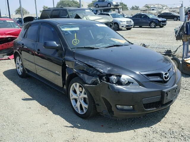 JM1BK344281116470 - 2008 MAZDA 3 HATCHBAC BLACK photo 1