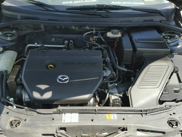 JM1BK344281116470 - 2008 MAZDA 3 HATCHBAC BLACK photo 7