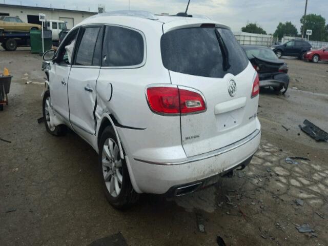5GAKVCKD8HJ118185 - 2017 BUICK ENCLAVE WHITE photo 3