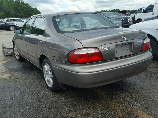 1YVGF22D715205712 - 2001 MAZDA 626 ES GRAY photo 3