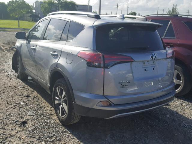 2T3WFREV1JW442283 - 2018 TOYOTA RAV4 ADVEN SILVER photo 3