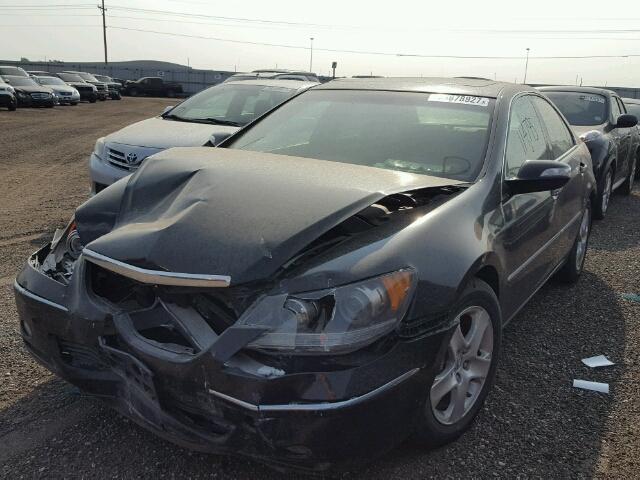 JH4KB166X8C001556 - 2008 ACURA RL BLACK photo 2