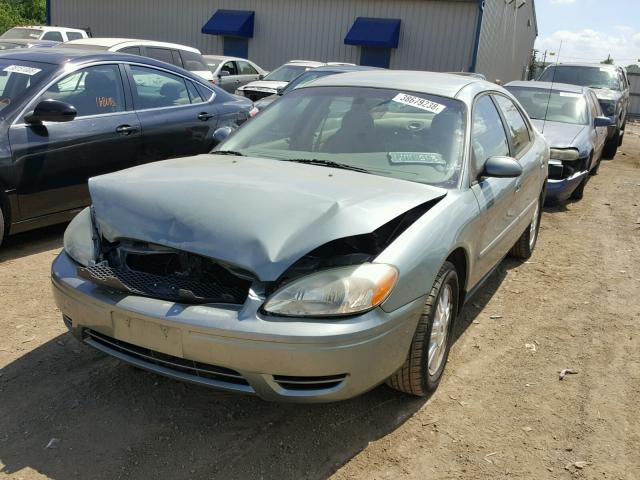 1FAFP56U67A127441 - 2007 FORD TAURUS SEL GREEN photo 2