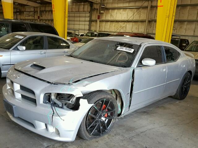 2B3KA73W46H472528 - 2006 DODGE CHARGER SR SILVER photo 2