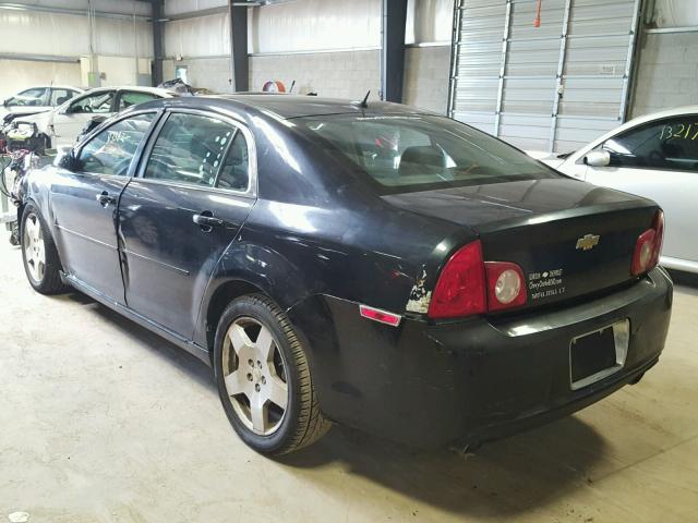 1G1ZD5E71AF257125 - 2010 CHEVROLET MALIBU 2LT BLACK photo 3