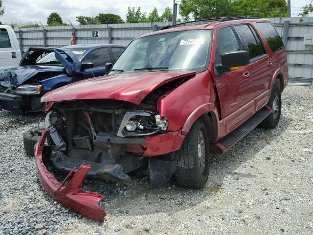 1FMEU17W54LB15879 - 2004 FORD EXPEDITION RED photo 2