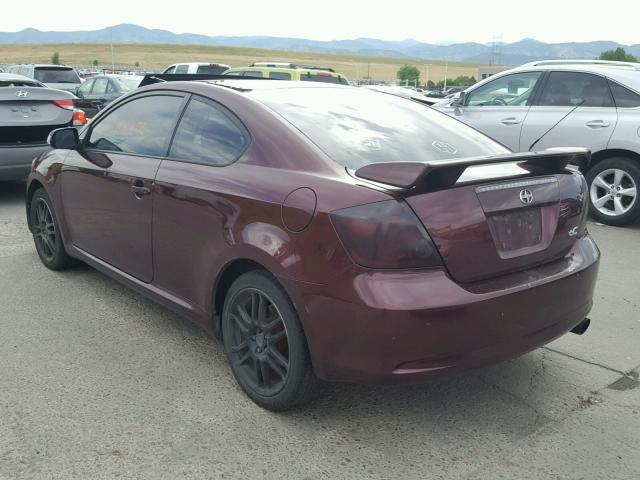 JTKDE177X60129909 - 2006 TOYOTA SCION TC 勃艮第红 照片 3