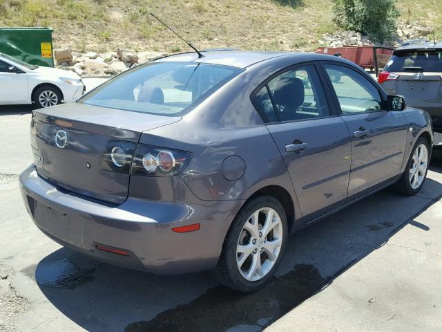 JM1BK32F991239639 - 2009 MAZDA 3 I GRAY photo 4