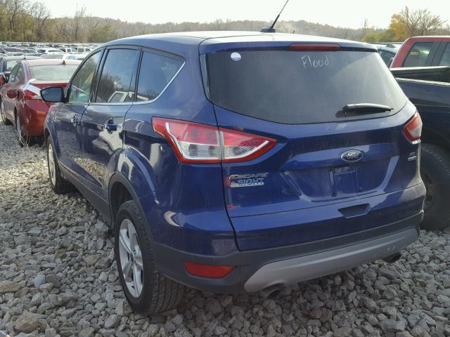 1FMCU9GX0FUB03604 - 2015 FORD ESCAPE BLUE photo 3