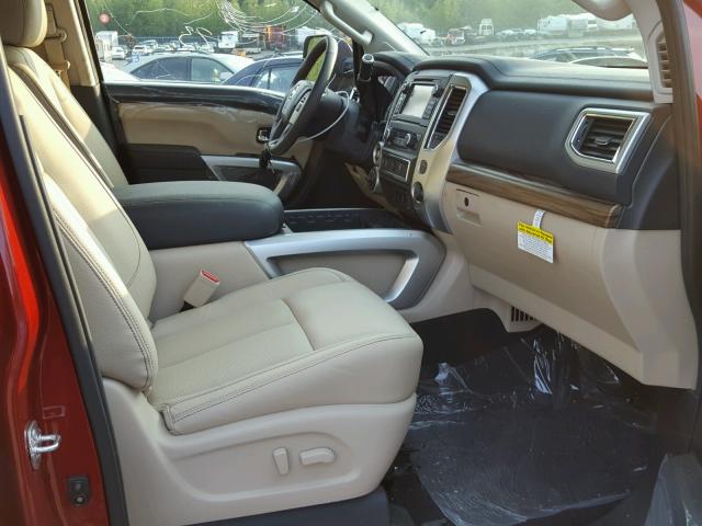 1N6AA1E55JN504119 - 2018 NISSAN TITAN SV RED photo 5