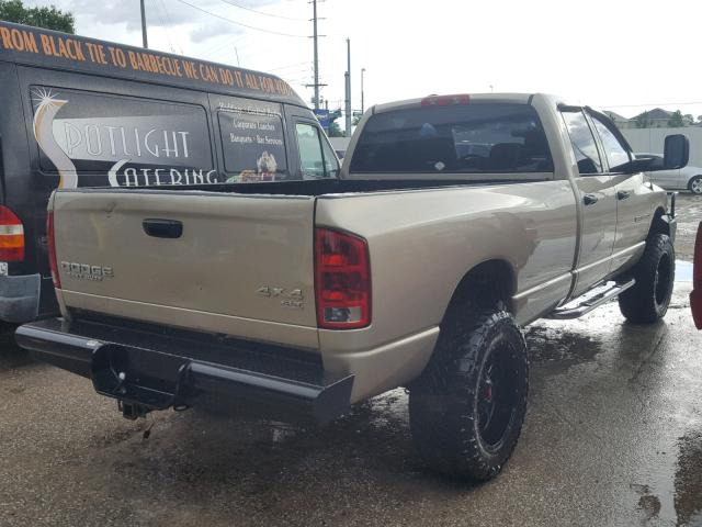 3D7KU28CX4G202357 - 2004 DODGE RAM 2500 S GOLD photo 4